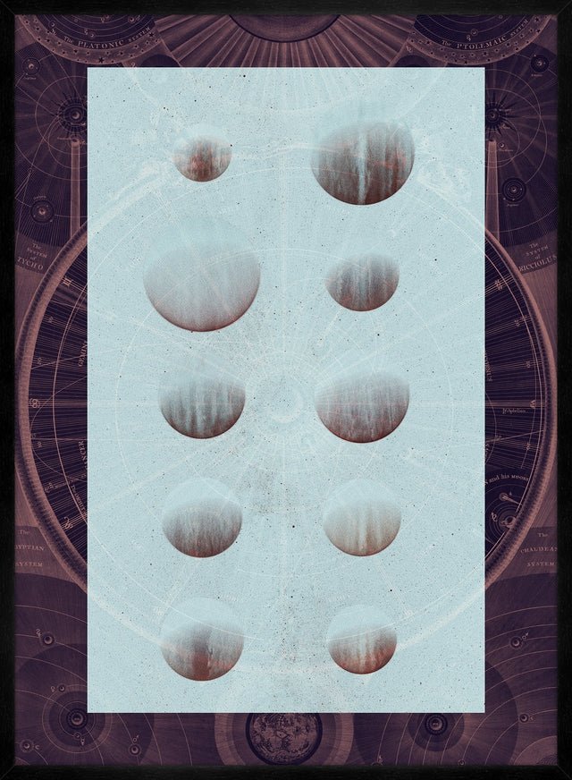 Astrology Chart Dark Print