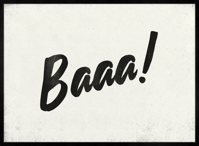 Baa Animal Noises Print