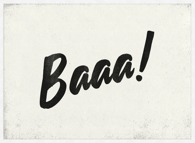 Baa Animal Noises Print