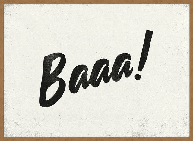 Baa Animal Noises Print