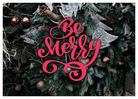 Be Merry Decorative Typographic Print