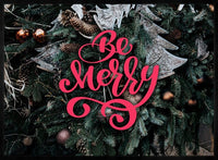 Be Merry Decorative Typographic Print