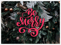 Be Merry Decorative Typographic Print