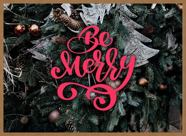 Be Merry Decorative Typographic Print