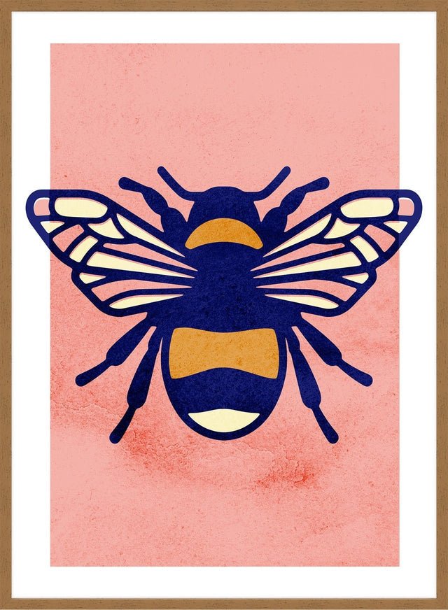 Bee Illustration Print
