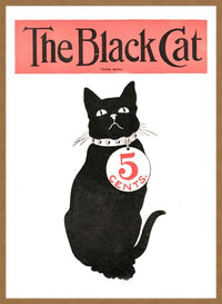 Black Cat Vintage Halloween Art Print
