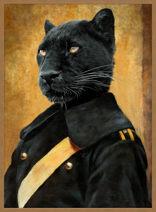 Black Panther Portrait Print