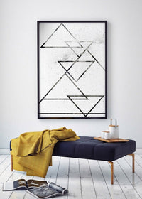 Black Triangles Print