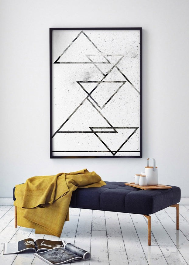 Black Triangles Print