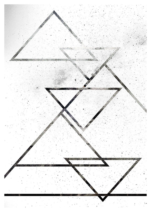 Black Triangles Print