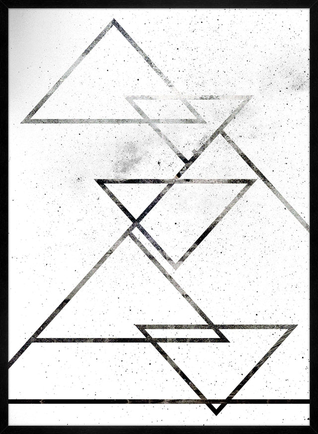 Black Triangles Print