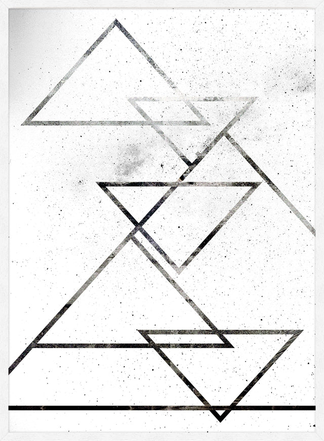 Black Triangles Print