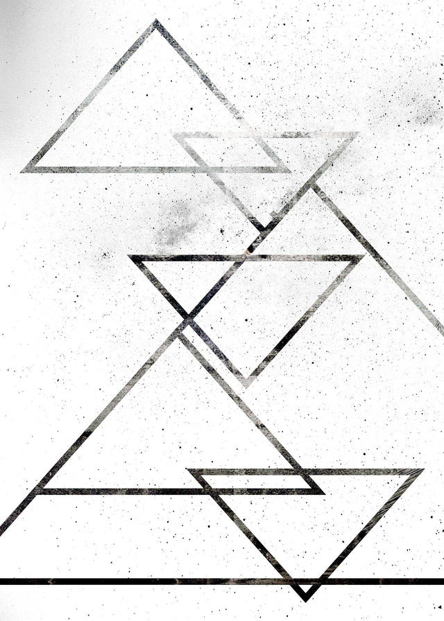 Black Triangles Print
