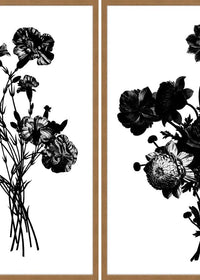Black & White Vintage Bouquet Print Bundle