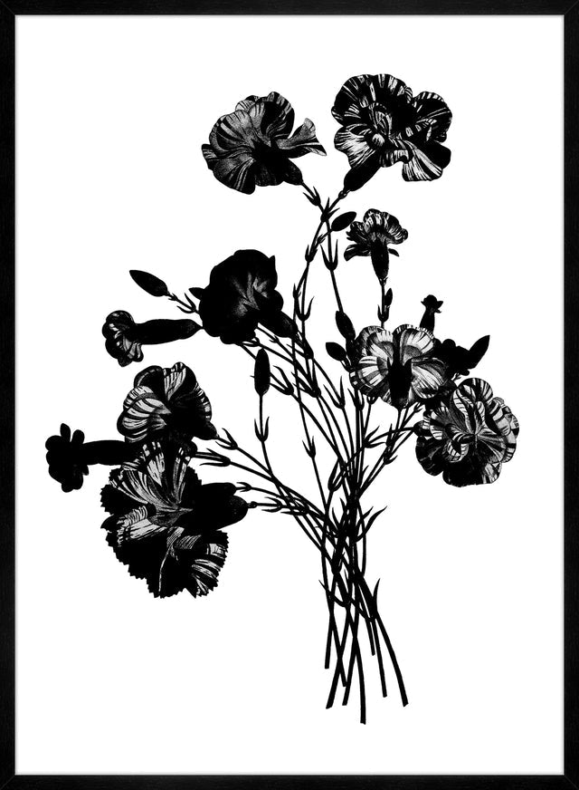 Black and White Vintage Bouquet 1
