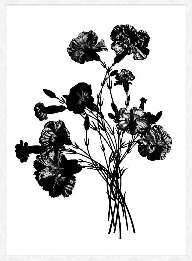 Black and White Vintage Bouquet 1