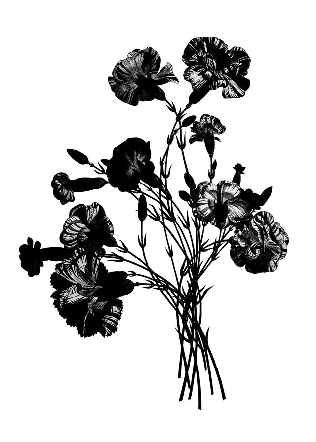 Black and White Vintage Bouquet 1