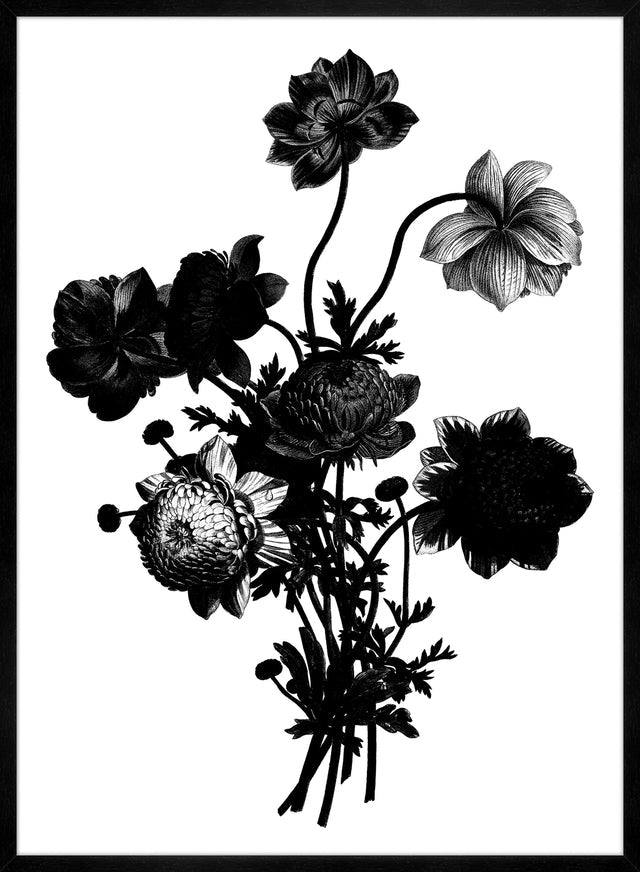 Black and White Vintage Bouquet 2