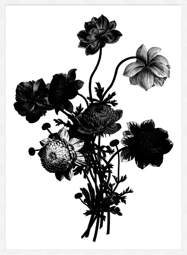 Black and White Vintage Bouquet 2