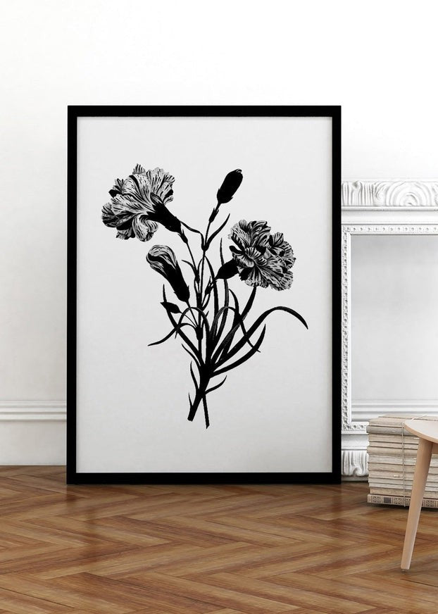 Black and White Vintage Bouquet 3