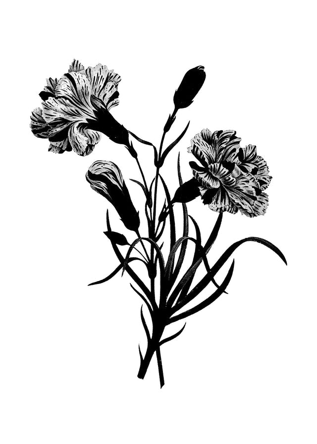 Black and White Vintage Bouquet 3
