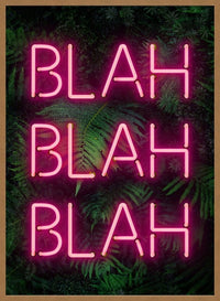 Blah Blah Blah Neon Print