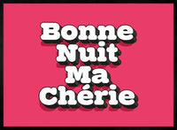Bonne Nuit Ma Cherie Typography Quote Print