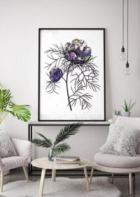 Botanical 6 White Rose Print
