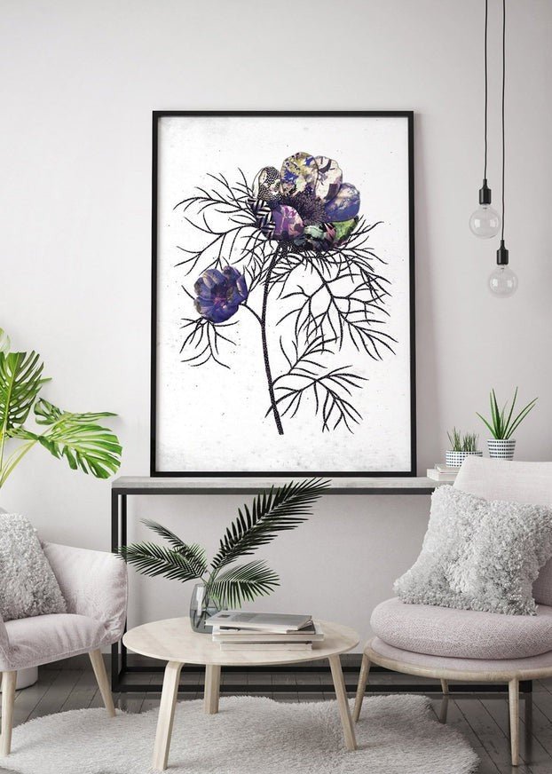 Botanical 6 White Rose Print