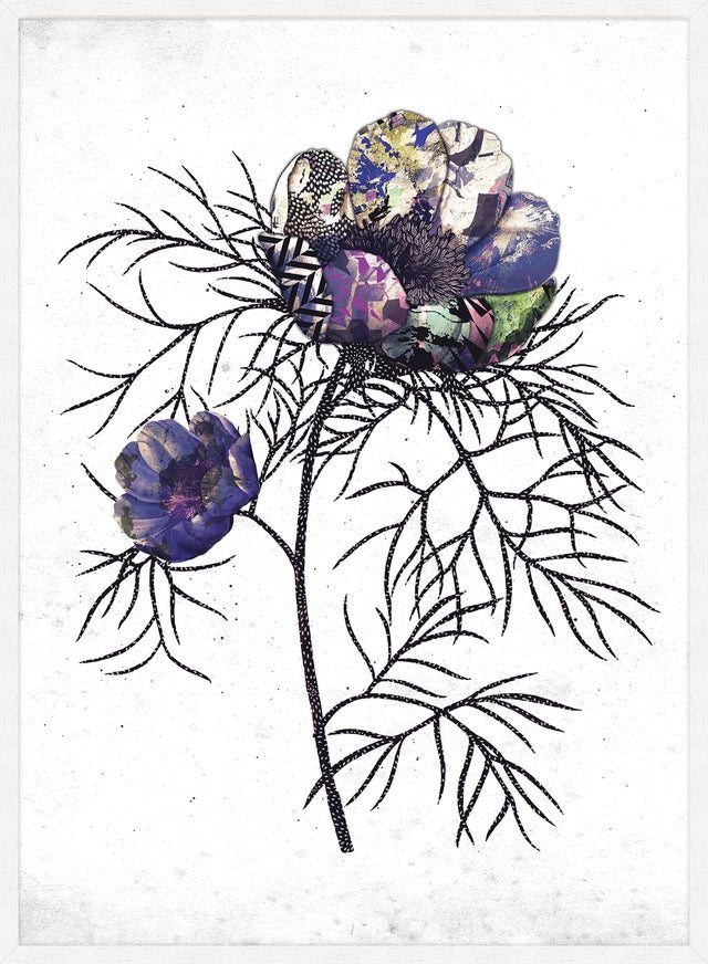 Botanical 6 White Rose Print