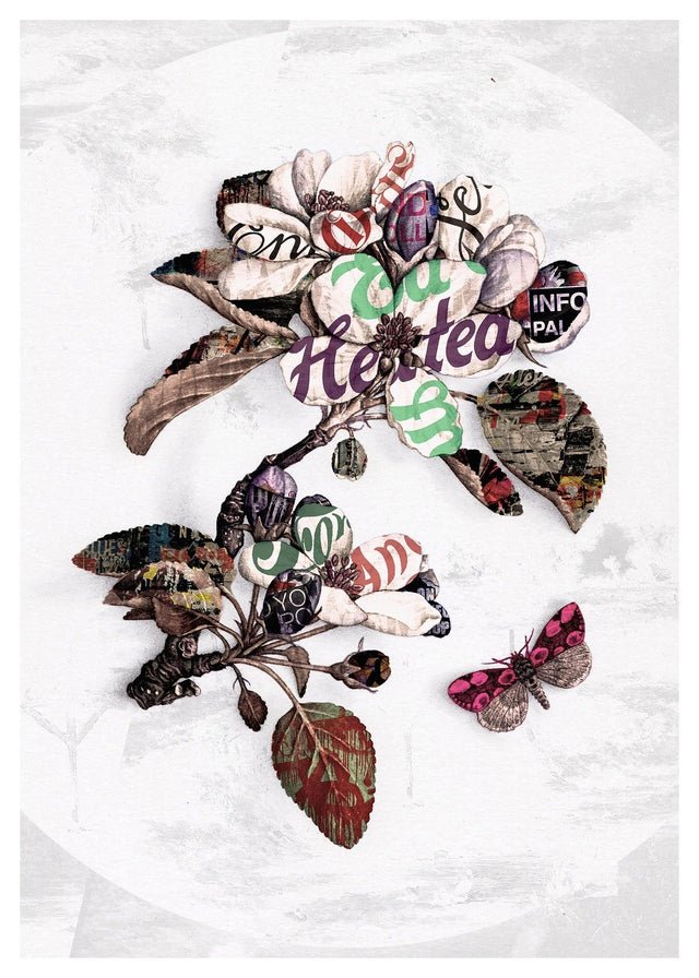 Botanical 7 Floral Typography Print