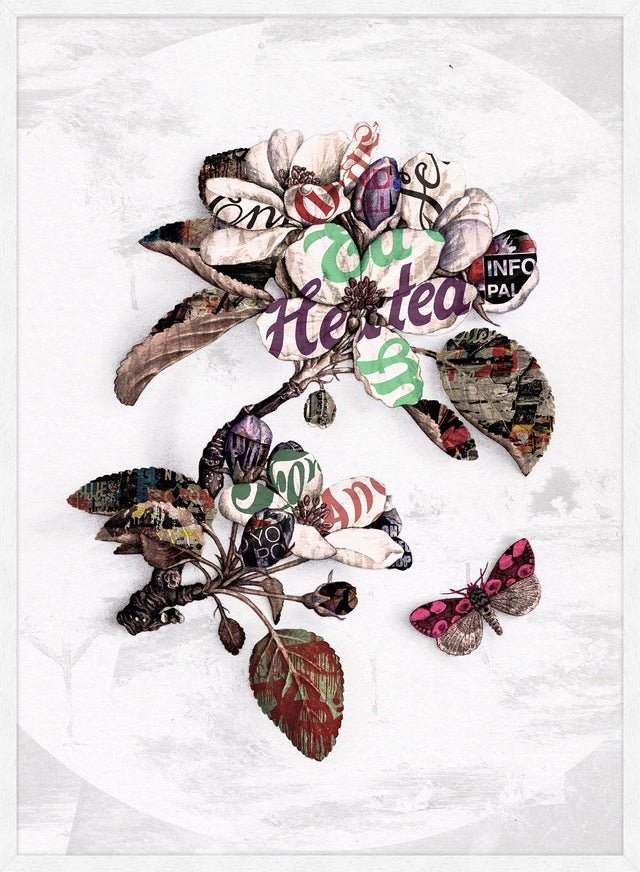 Botanical 7 Floral Typography Print