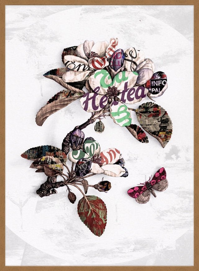 Botanical 7 Floral Typography Print