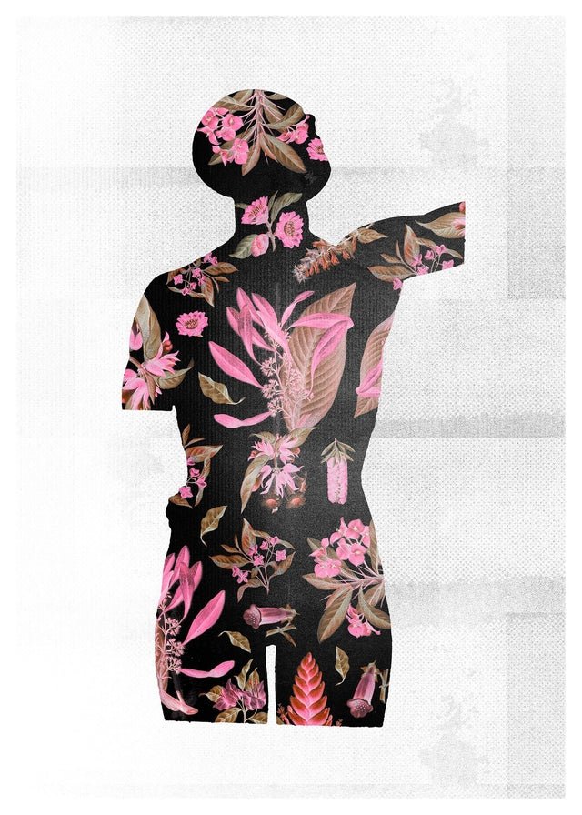 Botanical Anatomy Pink Print