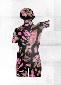 Botanical Anatomy Pink Print