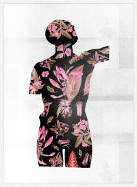 Botanical Anatomy Pink Print