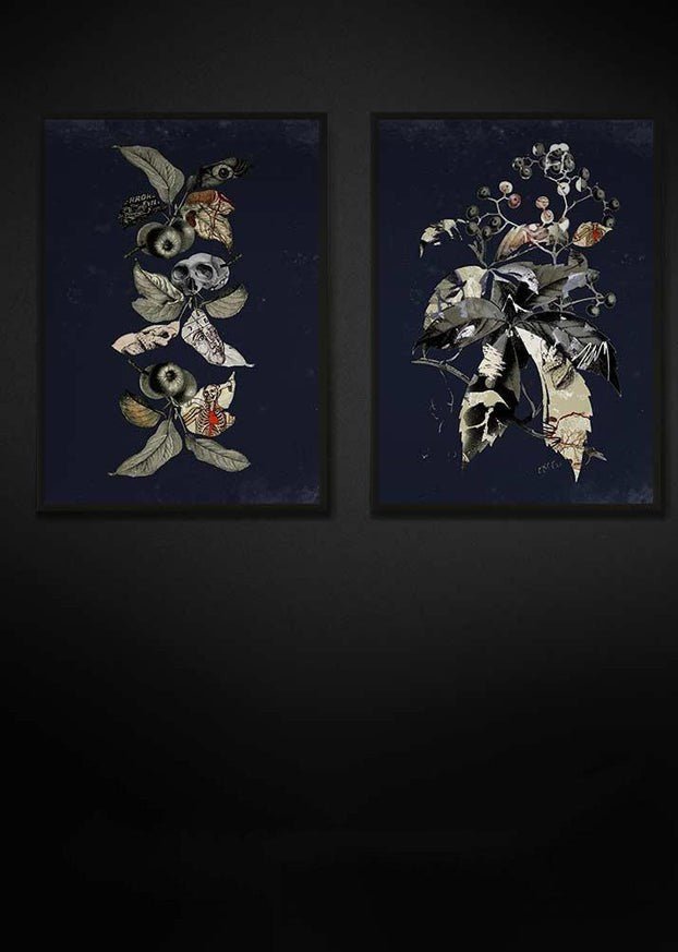 Botanical Skulls Print Bundle