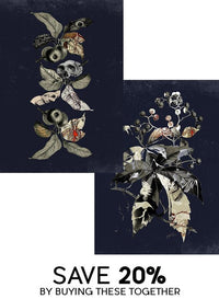 Botanical Skulls Print Bundle
