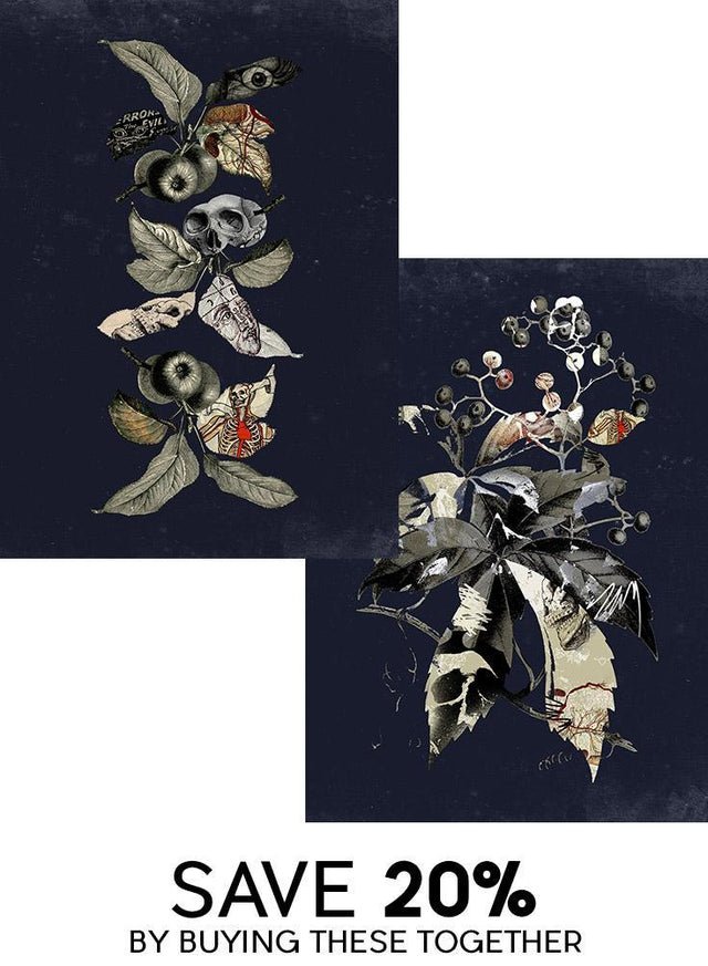 Botanical Skulls Print Bundle