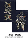 Botanical Skulls Print Bundle