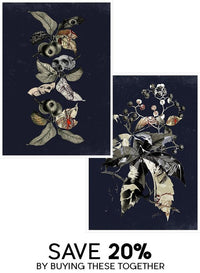 Botanical Skulls Print Bundle