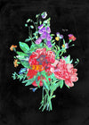 Botanical Streetart Black Print