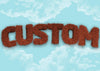 Brown Fur Style Blue Sky Personalised Name Print