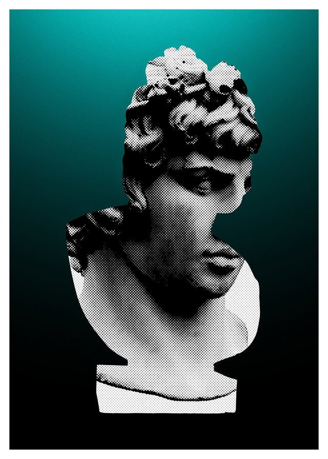 Bust 1 Green Print