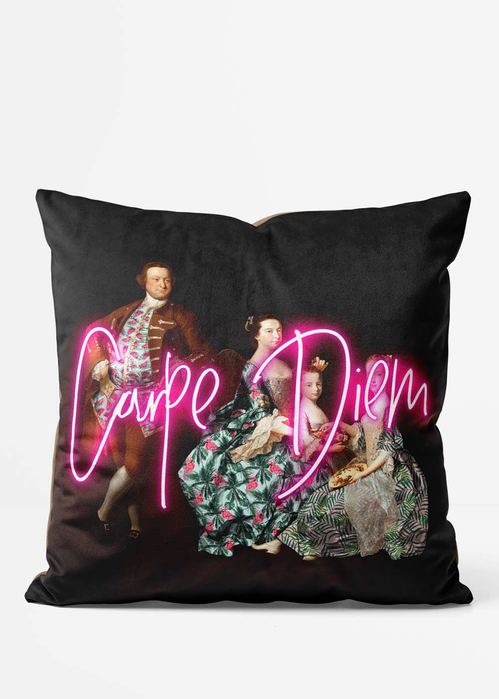 Carpe Diem Altered Art Cushion