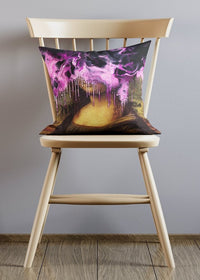Pink Gloop Drippy Mona Cushion