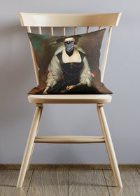 Gang Portrait Female Altered Art Cushion