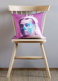 Queen Victoria Skull Cushion-InkAndDrop