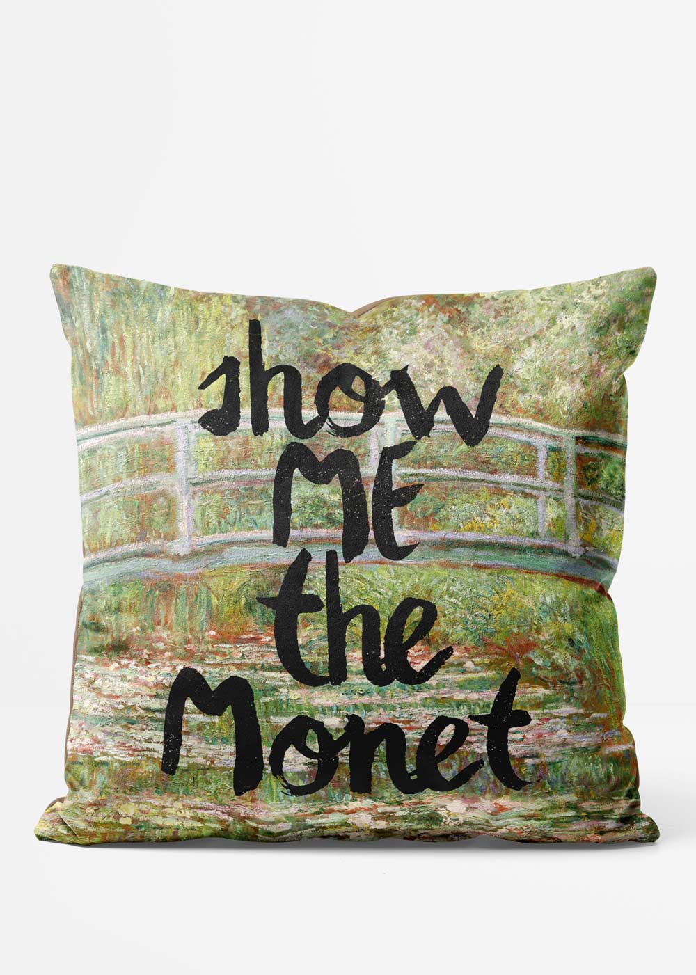 Show Me The Monet Altered Painting Cushion