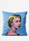 Pop Art Queen Jubilee Cushion-InkAndDrop